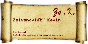 Zsivanović Kevin névjegykártya